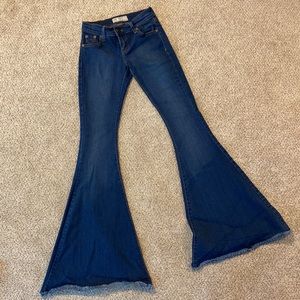Free People High Rise Flare Bell Bottom Jeans